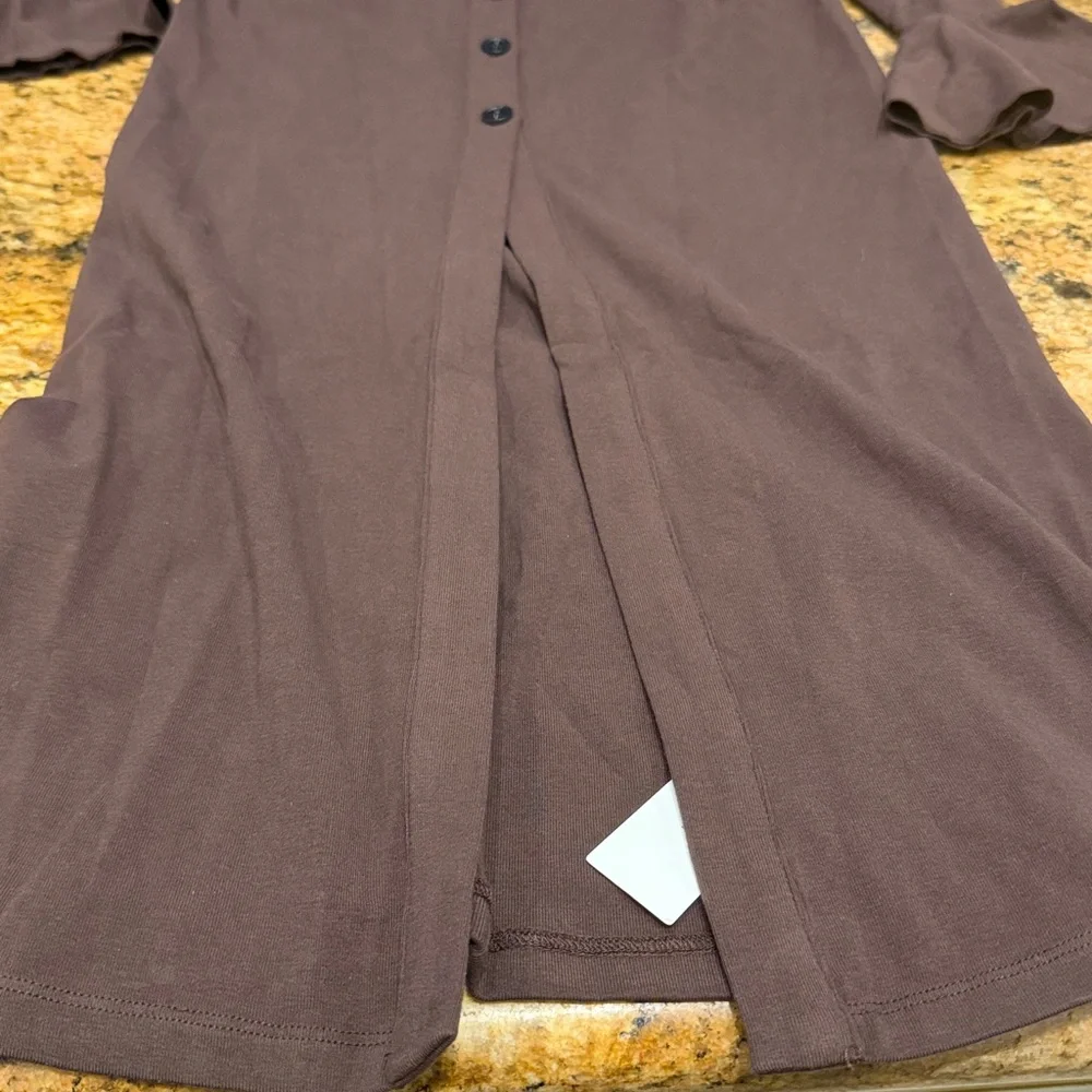 Commense Chocolate Brown Knit Midi Dress - Picture 9 of 9
